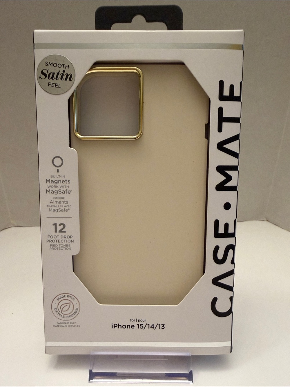 case-mate Cream Satin iPhone 15/14/13 Case